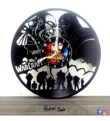 Reloj De Vinilo Wartcraft Regalos Decoracion