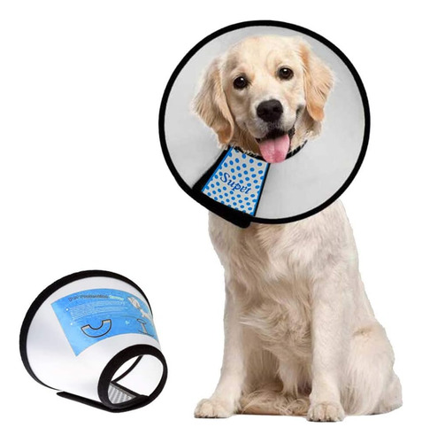 Collar Conico Super Dog Ajustable Despues De La Cirugia, ...