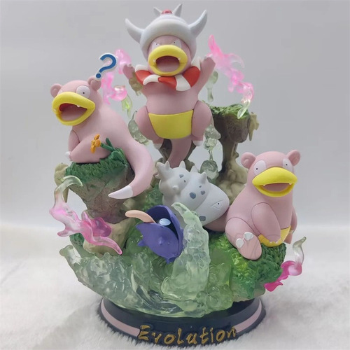 Figura Anime Pokemon Evoluciones De Slowpoke Colección Led
