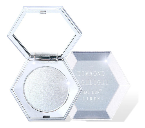 Paleta De Polvo De Maquillaje Con Iluminador Blanco Perla, B