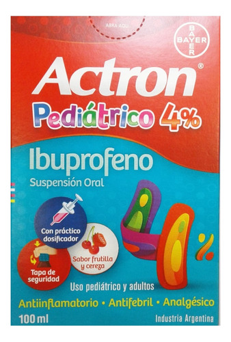 Actron Pediatrico 4% Suspensión Oral X 100 Ml