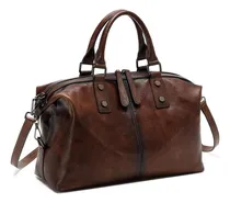 Comprar Bolsos De Mano De Cuero Genuino Para Mujer, Bolsos Vintage