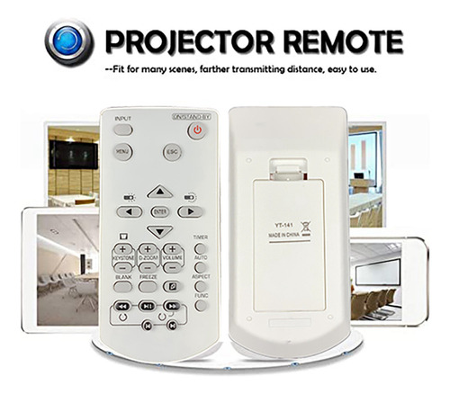 2 Controles Remotos De Proyector Para Proyector Yt-141 Xj-a1