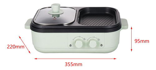 Shabu Panela E Chapa 2 Em 1, Panela Quente Antiaderente Com