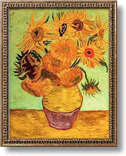 Kits Pintura De Diamantes Los Girasoles De Van Gogh 40x50cm