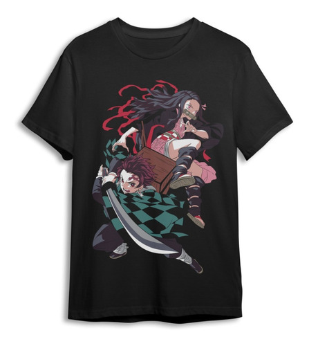 Polera Anime Tanjiro Nezuko Kimetsu No Yaiba Demon Slayer