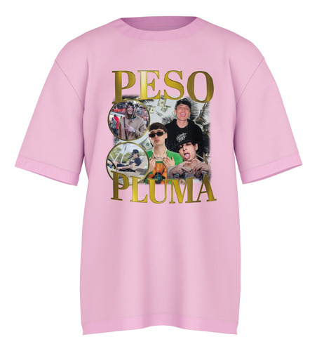 Playera Peso Pluma Dama Oversize Corridos Tumbados Gold