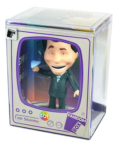 Fandom Box Boneco Colecionável Silvio Santos Com Aviãozinho