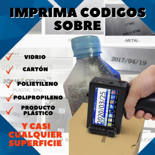 Imagen 6 de 9 de Codificadora Industrial Manual Inkjet Portátil