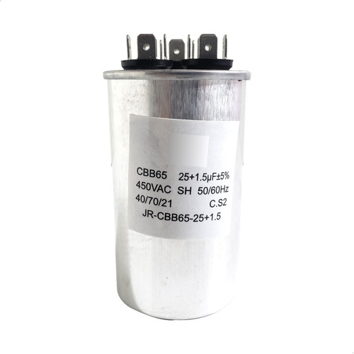 Capacitor Dual Aire Acondicionado Split 25 Uf + 1,5 Uf