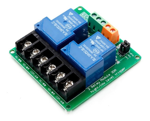 Modulo Relevador 2 Canales 12v 30a Rele Optoacoplado Arduino