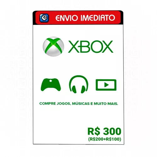 Cartao Xbox One 10 Reais