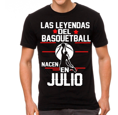 Playeras Cleen Alexe De Cumpleaños De Basquet Mod Julio