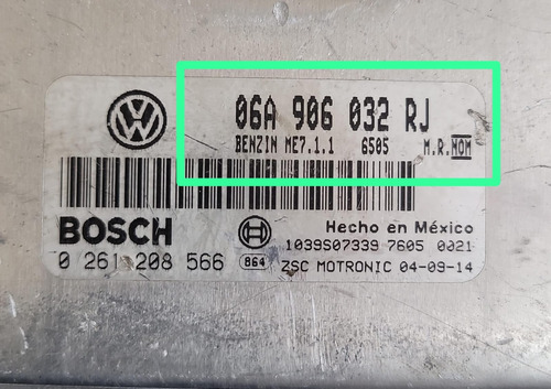 Computadora Ecu Jetta Beetle 2005-2006 2.0 06a906032rj Libre (Usado)