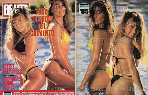 Gente N° 1014_dic 1985: Adriana Brodsky & Mónica Gonzaga