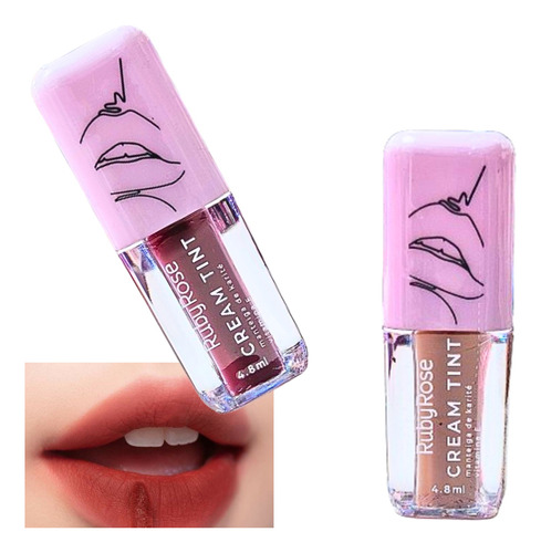 Tinta Labial Ruby Rose Cream Tint Degrade Coreano Tendencia