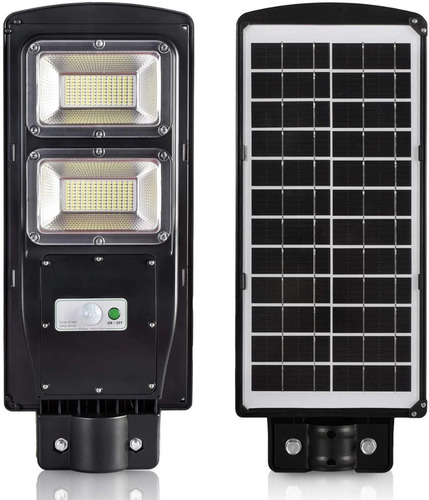 Imagen 2 de 9 de Luz Exterior Foco Solar 100w Alta Eficiencia Sensor+control