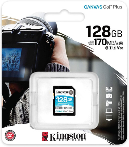 Memoria Sd 128gb Kingston Sdxc Cl10 Canvas Select Go! Plus