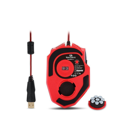 Redragon Gaming Mouse Láser Mammoth M801 Alámbrico Negro