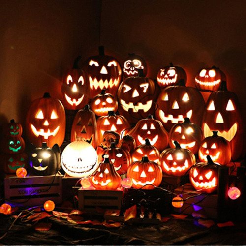 P Halloween Calabaza Led Lámpara De Luz Creativa Linterna