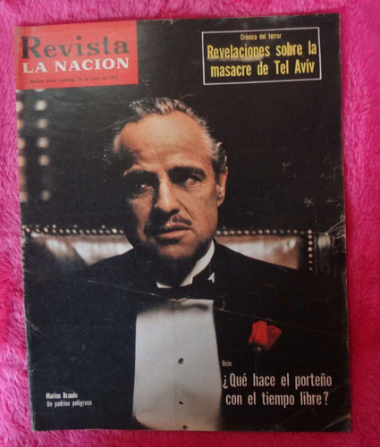 Revista La Nacion 1972 Marlon Brando El Padrino Shrecker