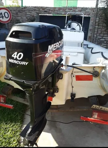 Semirrígido Viking 460 Con Motor Merqury 40hp 2t.2017