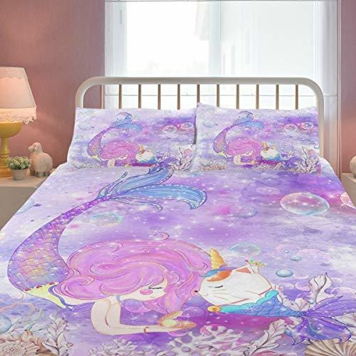 Fundas Para Edredones - Zoeo Girls Mermaid Twin Bedding