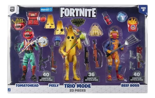 Set Figuras Fortnite Legendary Series 23 Pz /3 Personajes