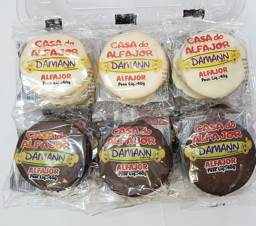 Alfajor Tipo Argentino Casa Do Alfajor 40g Cx Com 18un