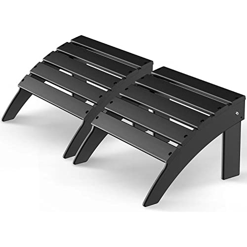 Greenvines Adirondack Ottomans Juego De 2, Hdpe Todo El Tiem