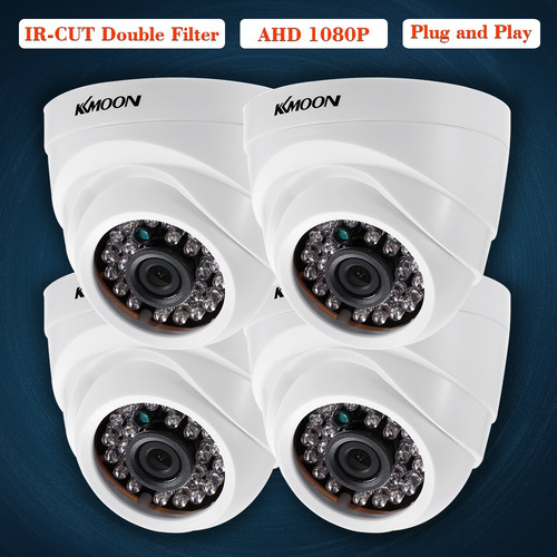 Imagen 9 de 9 de Kkmoon 4*1080p 2000tvl Ahd Domo Ir Cctv Cámara + 4*60ft