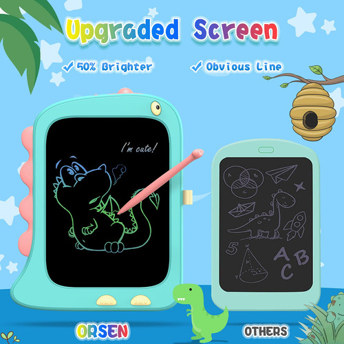 Tableta De Dibujo Orsen Dinosaur Lcd De 8.5 Pulgadas Para Ni