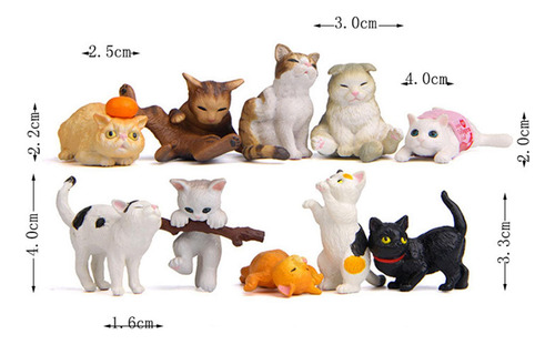10 Uds. De Juguetes Para Gatitos, Gatos Japoneses, Serie