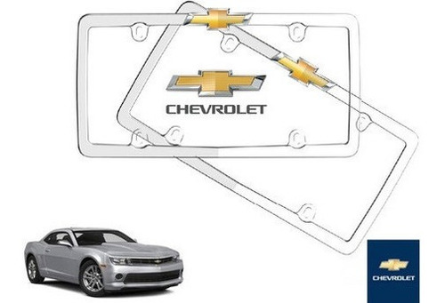 Par Porta Placas Chevrolet Camaro 3.6 2013 Original