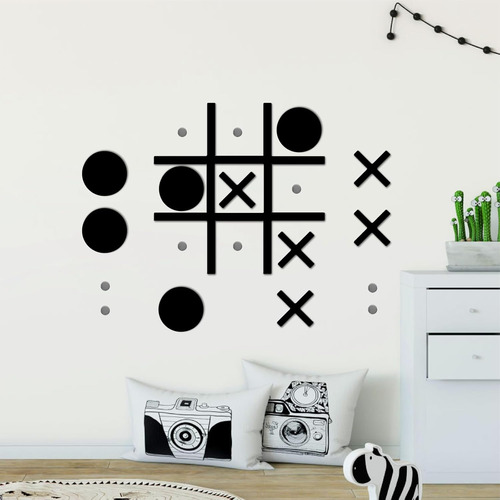 Juego De Montaje En Pared Magnético De Tic Tac Toe, Decoraci