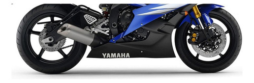 Kit Adesivo Faixa Spoiler Para Yamaha R6 2006 Azul 13654 Cor Branco