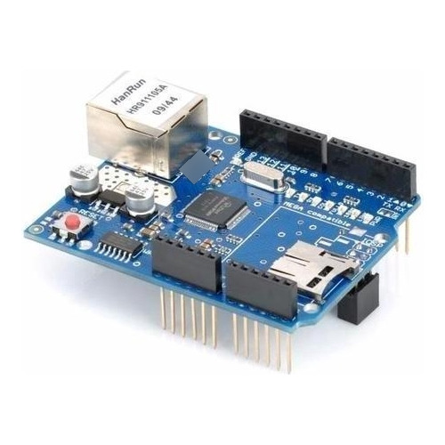 Ethernet W5100 Con Sd Card, Apilable Sobre Arduino Uno Mega