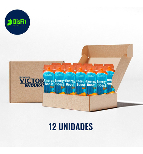 Pack X 12 Gel Energy Boost Naranja Victory Endurance