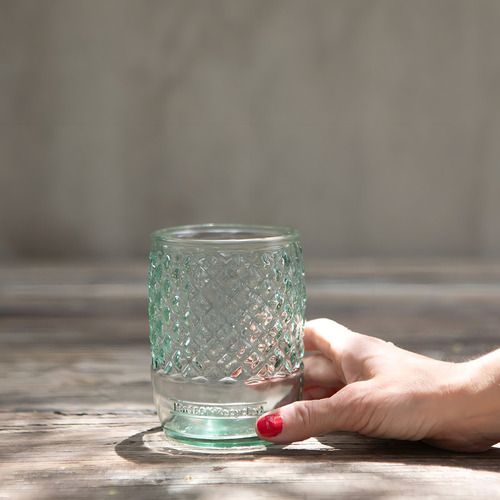 Vaso Diamante Ancho 500 Cc Color Transparente Simple by Puro