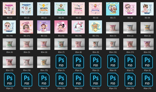 +15 Plantillas Para Sublimar Cojines De Baby Shower Psd