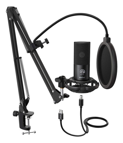 Fifine Studio Microfono Kit Ajustable Para Caster Y Youtuber