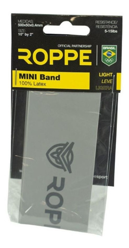 Imagem 3 de 8 de Kit Mini Band Faixa Elástica Leve Media Forte Roppe