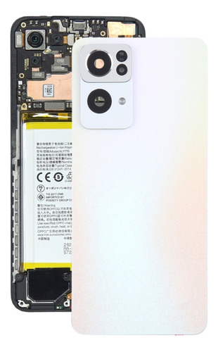 Tapa De Batería Dorada Con Lente De Cámara Para Oppo Reno7 P
