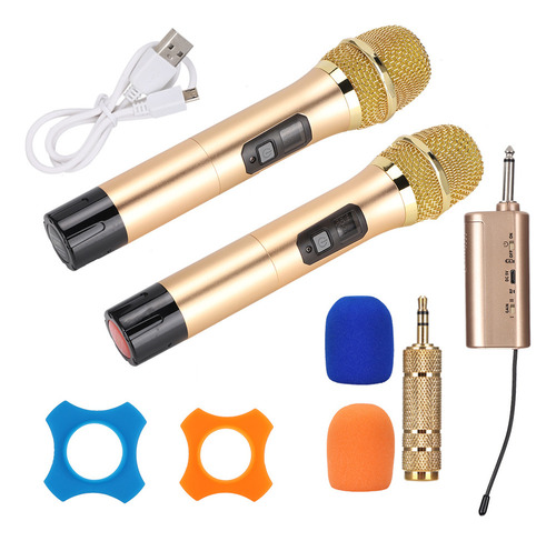 Micrófono Inalámbrico Uhf Portátil Con Mini Receptor Bluetoo