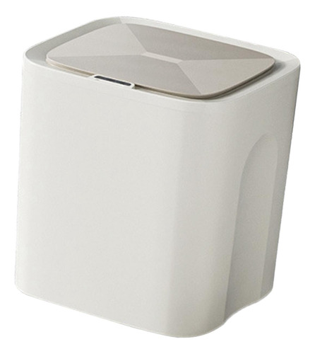Cubo De Basura Inteligente, Práctico Cubo De 12l  Crema