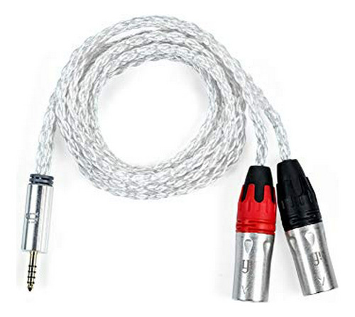 Cable De Aluminio Balanceado Xlr A 4.4mm De Ifi (1 Metro)