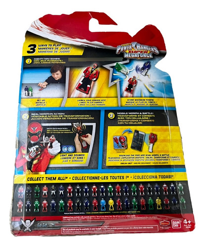 Power Rangers Key Wild Force - Pack Com 3 Chave *leia*