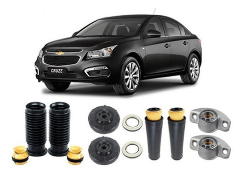 4 Kit Do Amortecedor Coxim Rolamento Batente Coifa Dianteiro Traseiro Gm Cruze Sedan 2012 2013 2014 2015 16/... Original