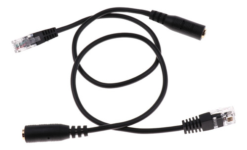 2pcs Abs De 3,5 Mm Para Rj9 Computer Headphone Para Telefone
