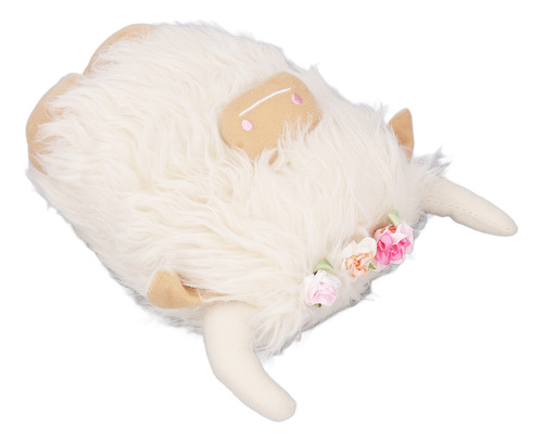 Muñeca De Peluche Highland Cow, De Peluche Suave, Sin Rostro